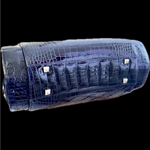 PRICE DROP! Black Judith Leiber Alligator Bag - Picture 4 of 5